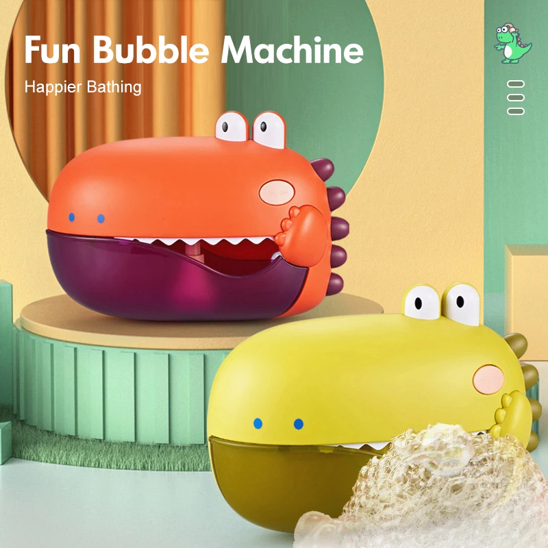 Cute Cartoon Animals Frog Crab Bubble Bath Toys Music Play Automatic Foam Soap Bubble Bath Brinquedos