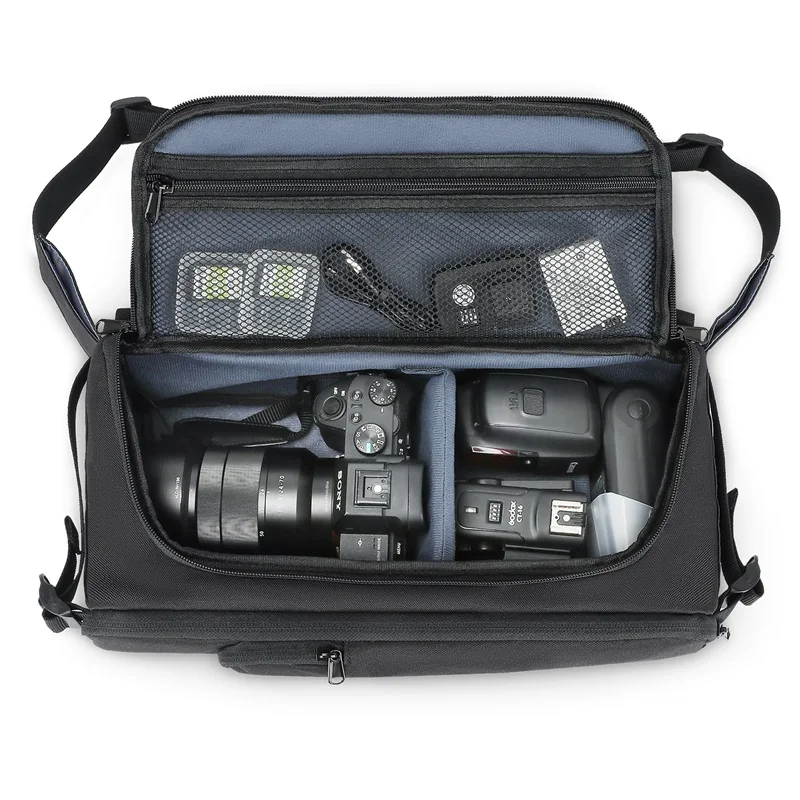 OEM Waterproof DSLR Camera Case Fashion Shoulder Bag with Video Camera Pouch Outdoor Photography Bag