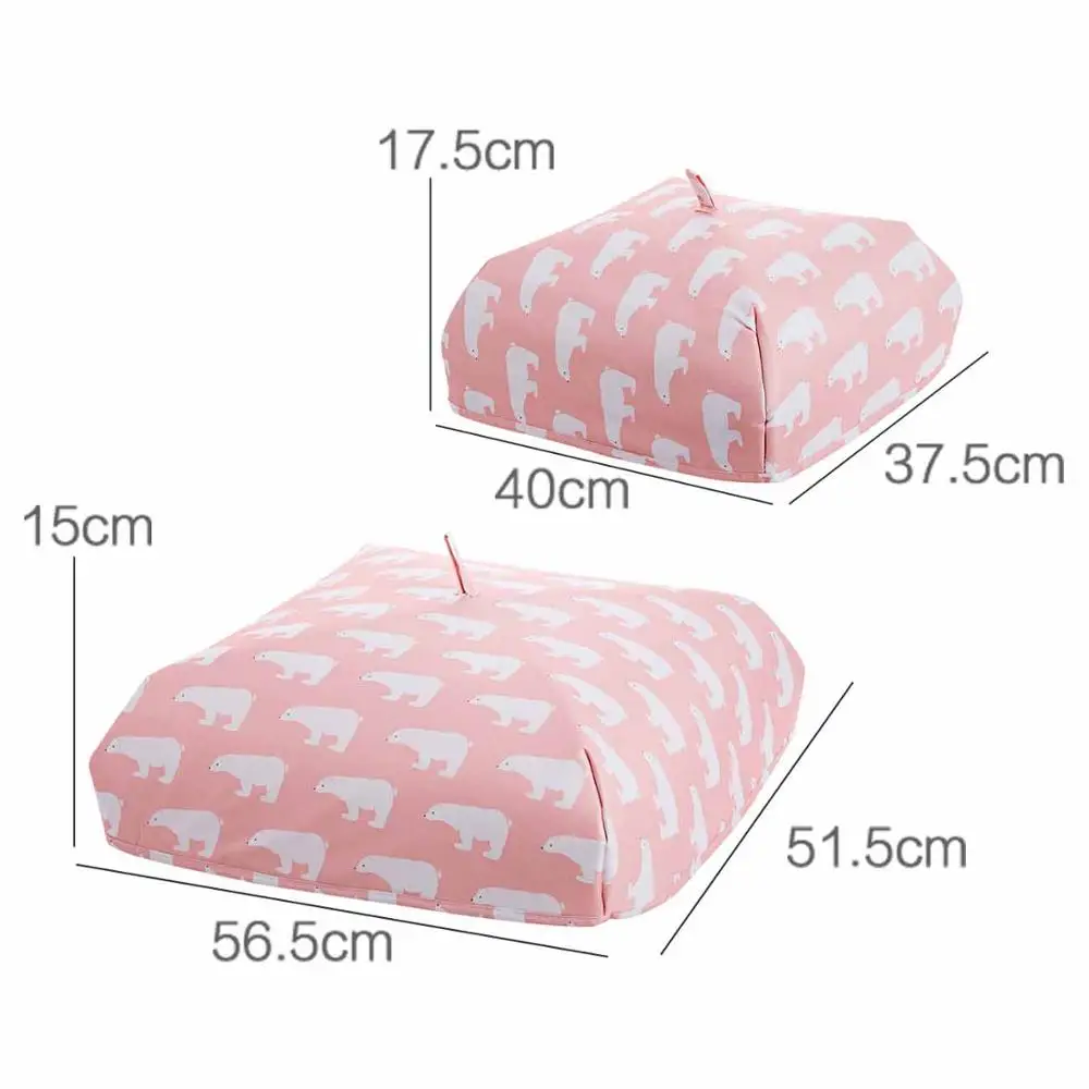 Cartoon Foldable Food Cover Keep Warm Reusable Aluminum Foil Cover Meal Covers Table Food Covers Kitchen Tools