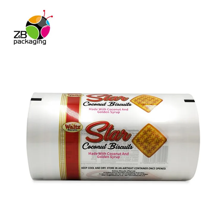 
Accept printing logo cookie bags stretch auto packaging plastic film roll 