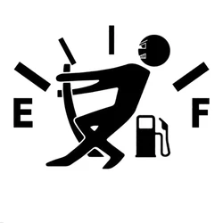 High quality Car Stickers High Gas Guzzler Auto Decoration Decals Angry Boys Adjusting Fuel Gauge Fuel Gauge Empty Stickers