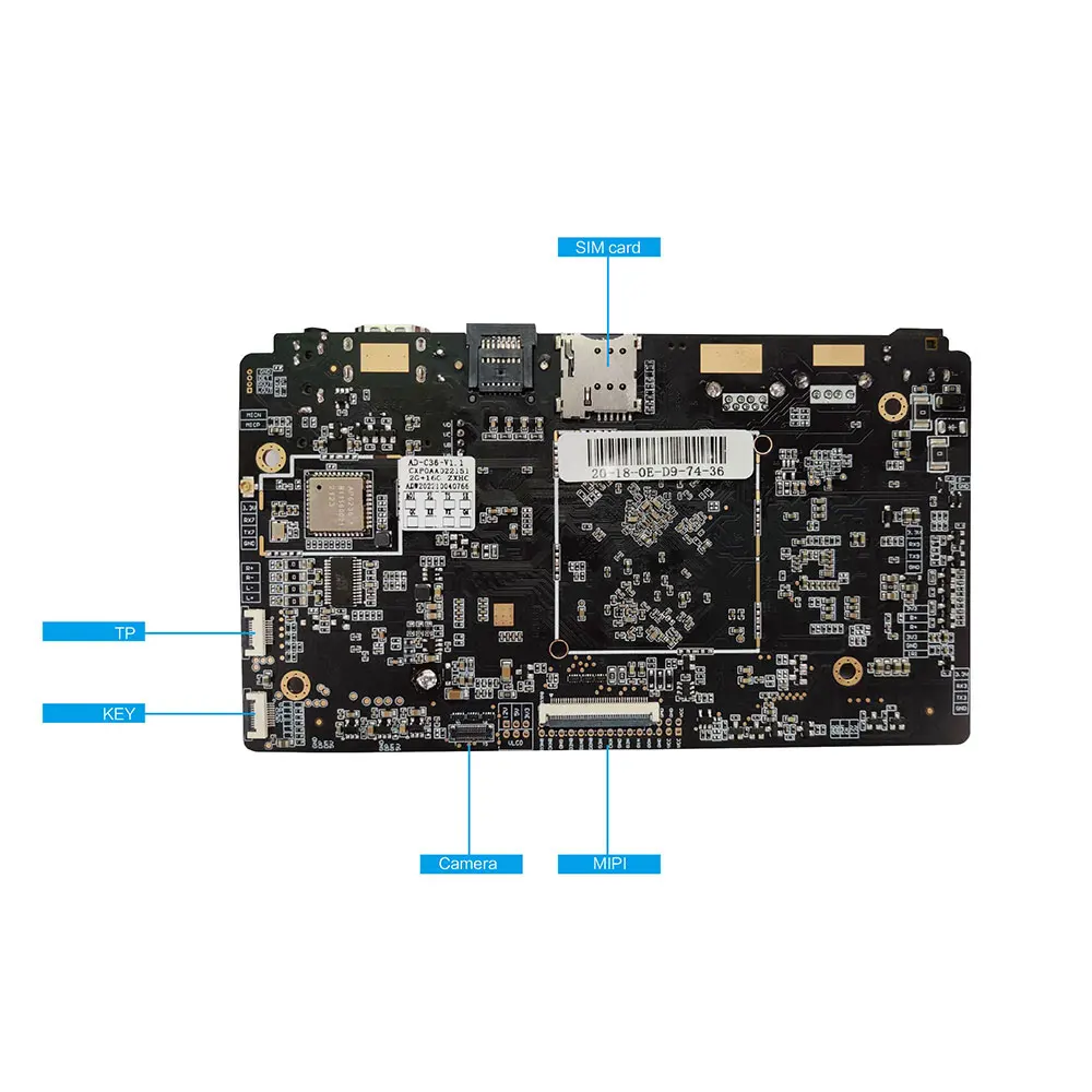 Rockchip Rk3566 четыре ядра ОЗУ 4 Гб ПЗУ 16 BT Wifi 1000 м Android 11 распознавание