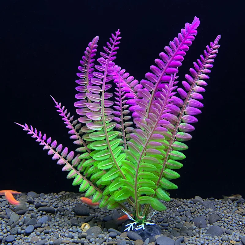 Custom Plantas de acuario Artificial  Plastic Artificial Aquarium Plants for Aquarium Fish Tank Aquarium Plastic Plants