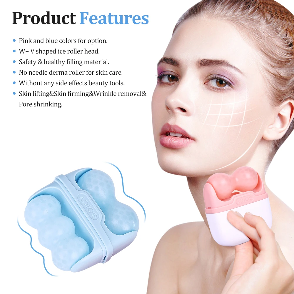2022 Tuying wholesale Soicy skin derma iceroller facial ice roller face massager home use
