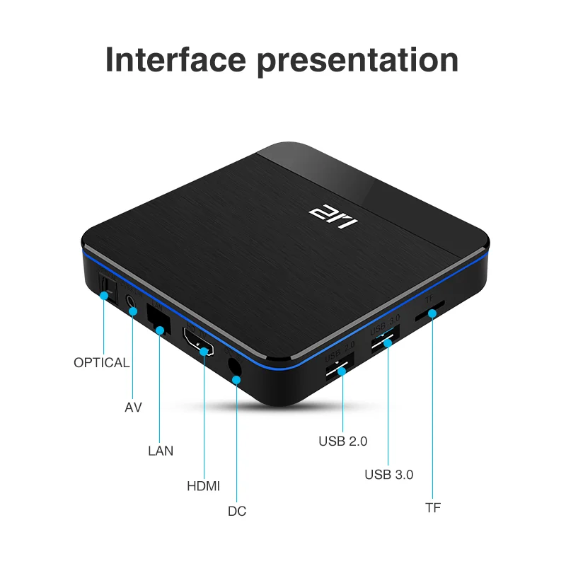OEM завод Junuo U2 S905X3 4 ГБ 32 ГБ Android 9,1 медиабокс 4k четырехъядерный Smart ott Tv box