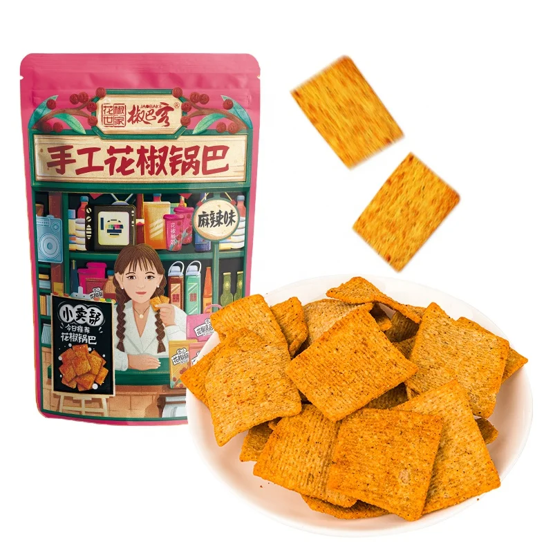 Rice crust Chinese machine made fries snacks Japanese Konjac Chips Supermarket Grain Snacks Wholesale prices easy sell