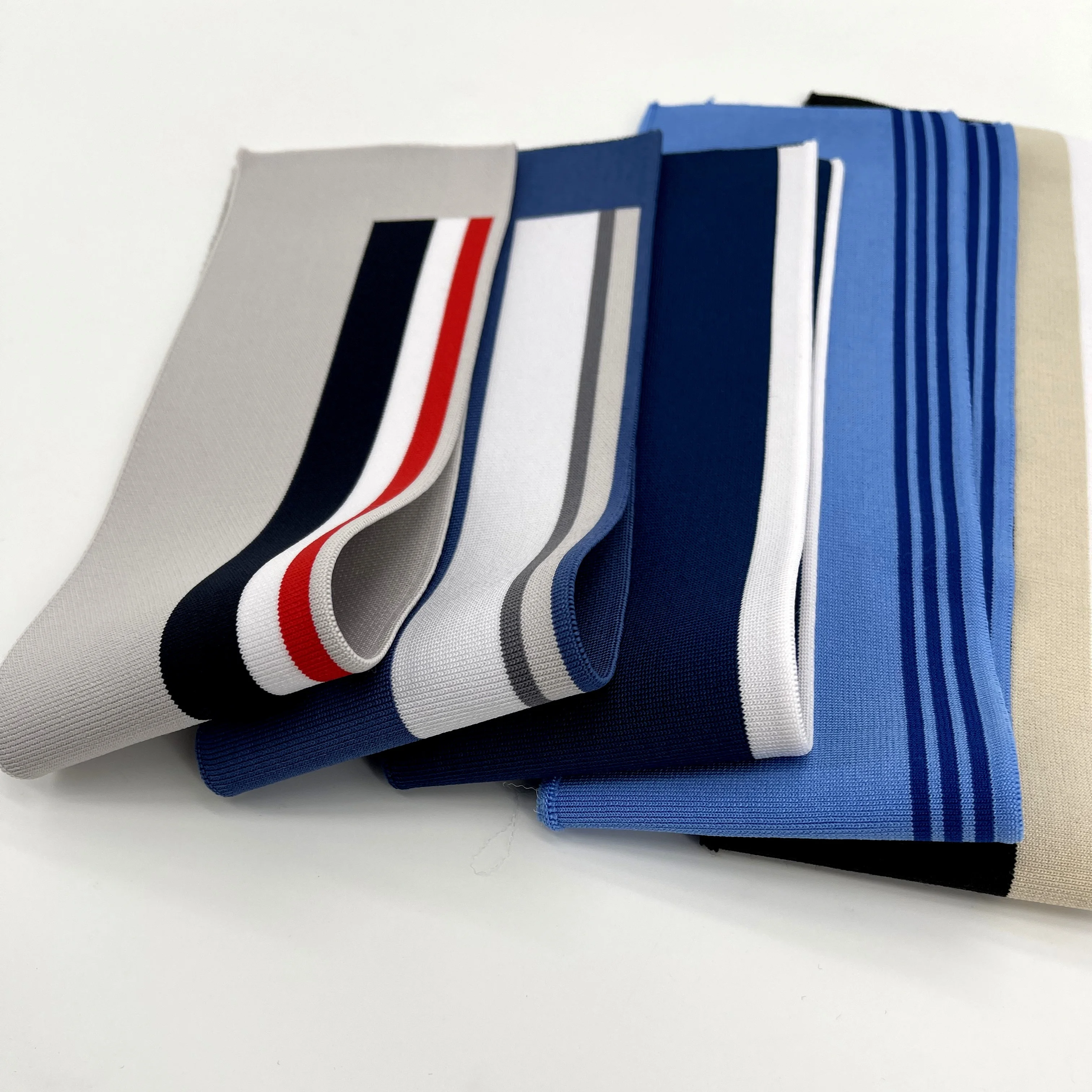 Factory Price Plain 1*1 Polyester Flat Knitting Rib Collar