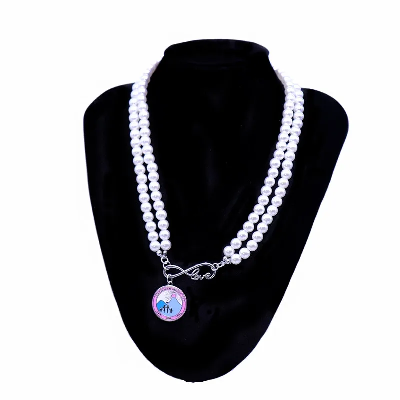 Latest Designs Circle Pendant Necklaces Mountain Family Souvenir JJ 1938 Infinity Love Jack And Jill Of America INC Necklace