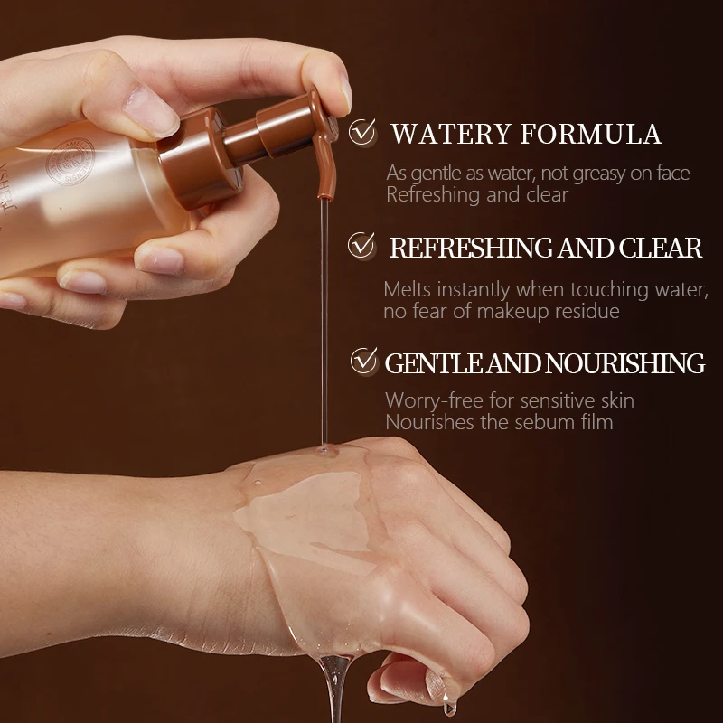Dark Tea Extract Cleansing Oil Soothing Skin Pore Makeup Skin Dirt Removal Oil 120Ml For Daily Use