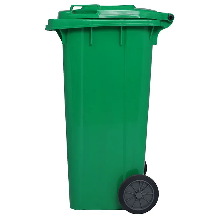 Factory Wholesale Plastic Dustbin 120L Street Large Recycle Trash Waste Bins Plastic Trash For Sale