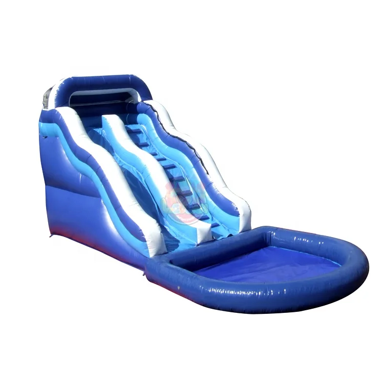 China Commercial Best Quality Inflatable Games Outdoor PVC Wave Slide Inflatables 10m x 3m