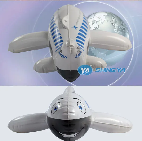 wholesale eco friendly promotional inflatable toys PVC plane