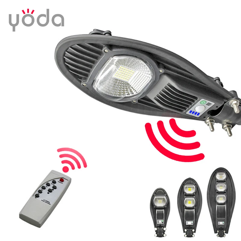 Wireless remote control IP65 outdoor sensor garden 20w 40w 60w rechargeable solar wall light