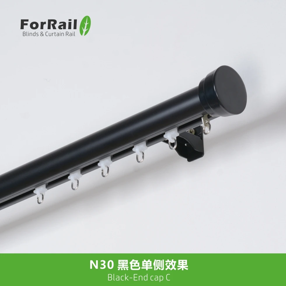 Luxury curtain pole sets metal curtain rod for window curtain & Forrail