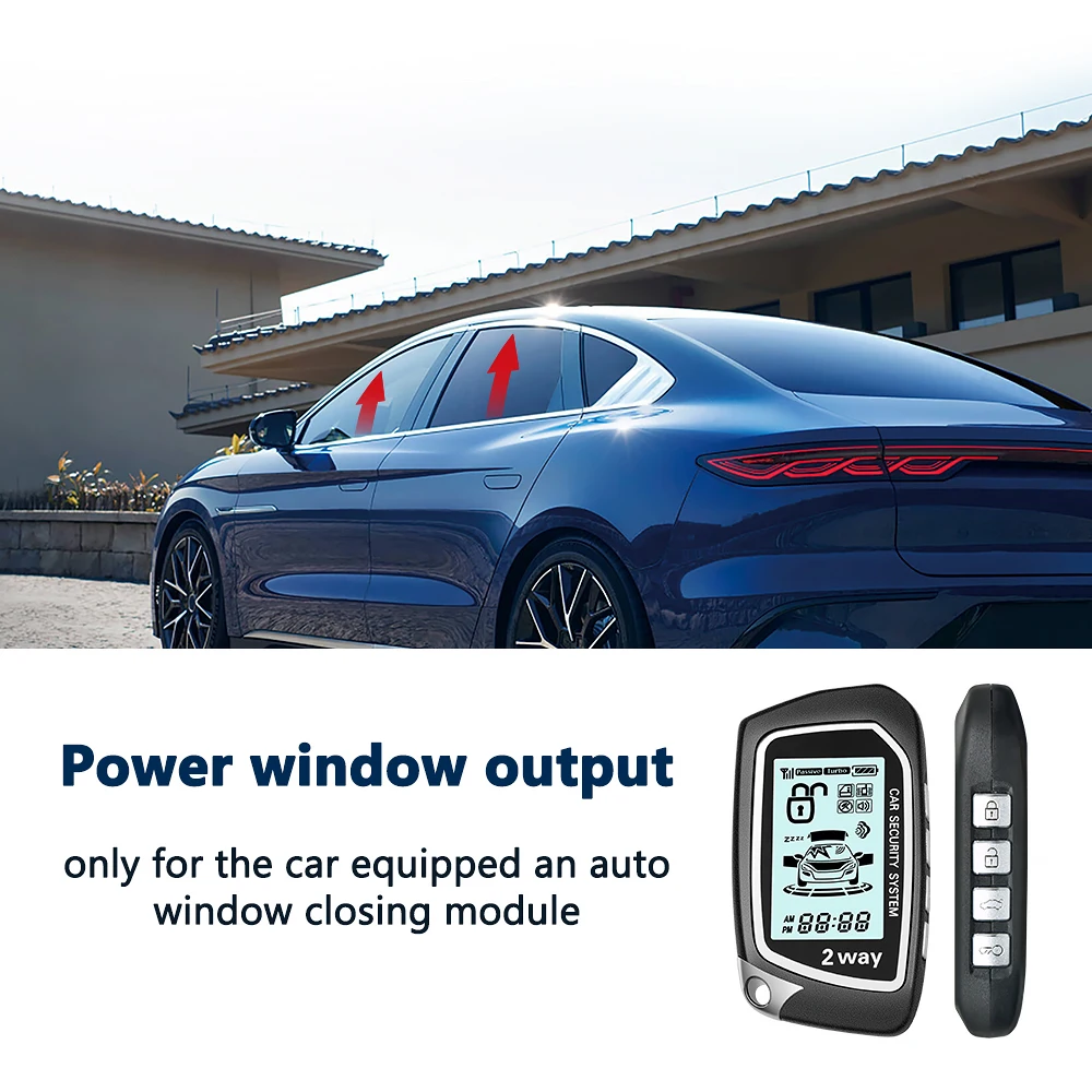 Two way Car Alarm anti-hijacking car alarm systems control range 2000m 3000m