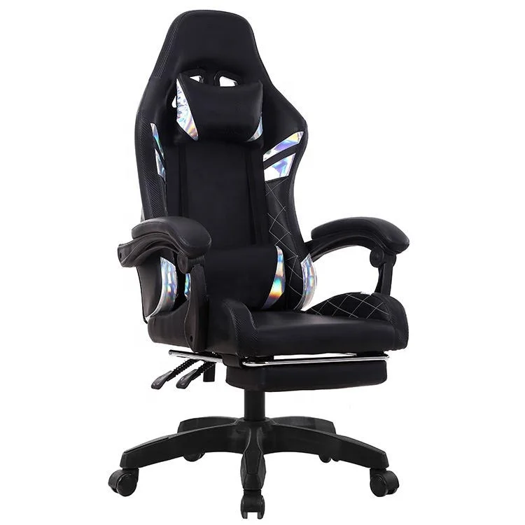 Cool Design Sillas Gamer Office chairs Gaming Electronic Cololight Stream Desk One Touch Boot for PC Gaming Chairs with Footrest