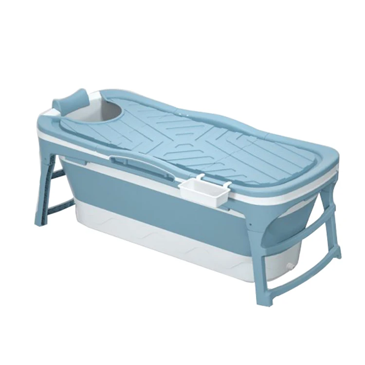 Customized color household 1.18M independent bathroom to keep warm portable foldable bath tub for adults plastic
