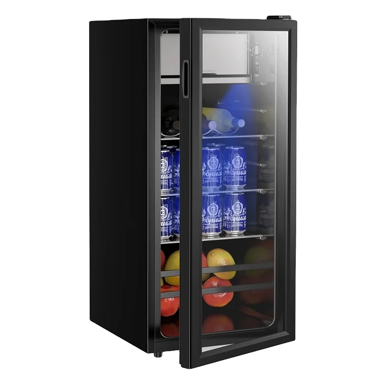 118 L BEVERAGE COOLER / / GLASS DOOR MINIBAR  / SC-76