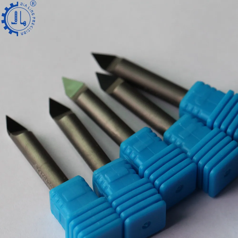 PCD Diamond Cutters Stone Carving Bit Carbide Tipped Stone Engraving Tools CNC Diamond Tools Milling Cutter For Granite Stone