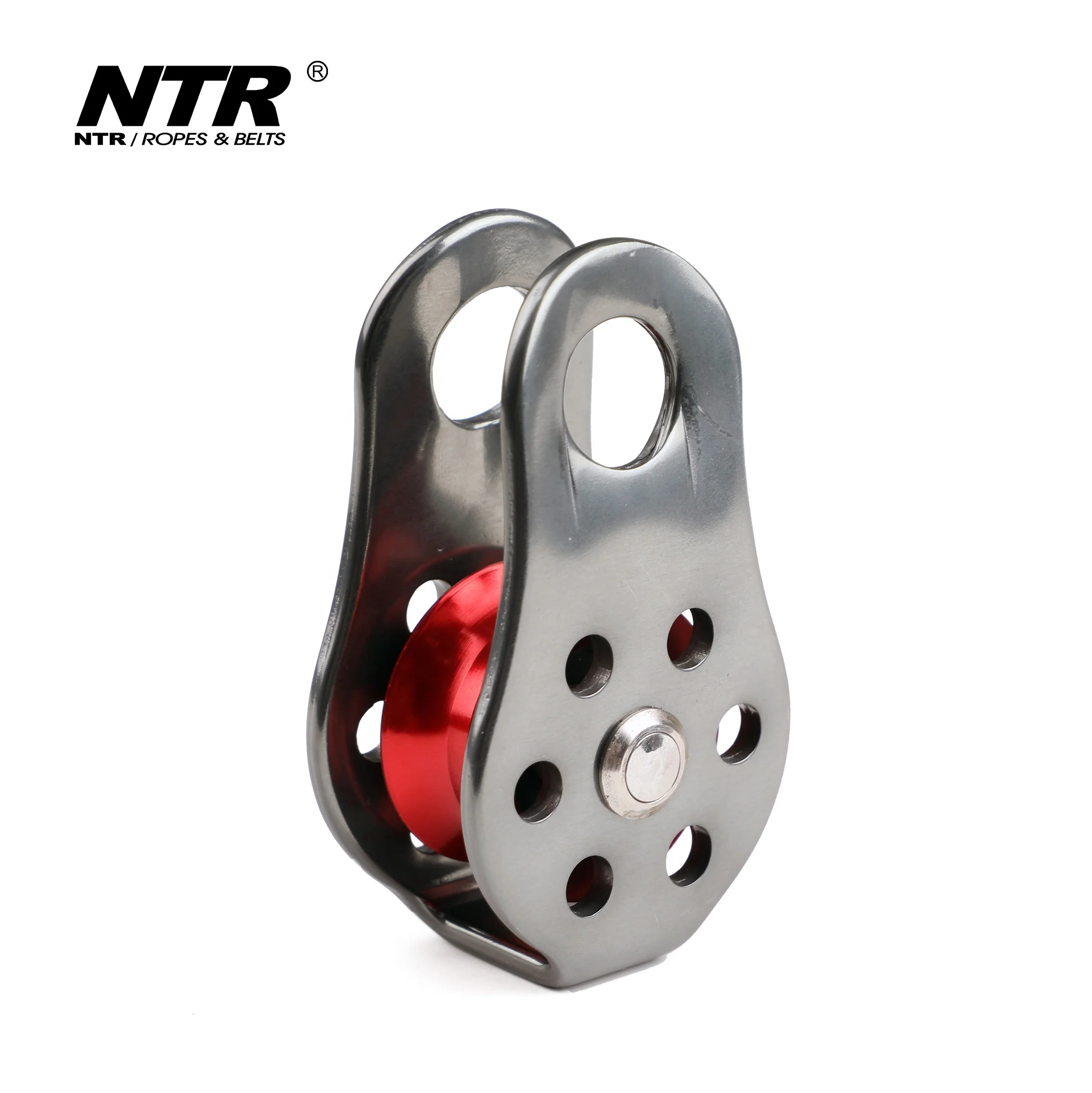 Rope Pulley 30KN Aluminum Alloy Single Swivel Pulley Fixed Tree Rock Climbing Pulley Rappelling Arborist Rescue
