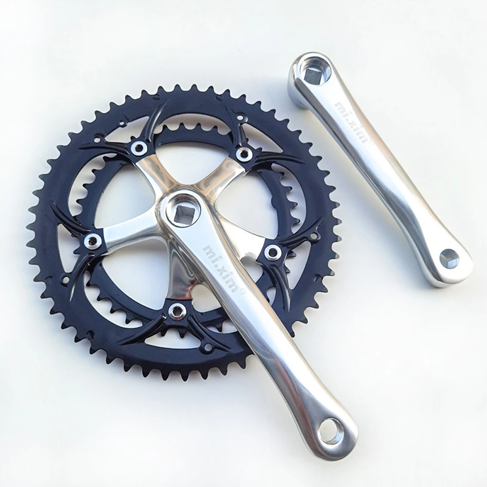 BMX 39-53T Double Chain Sprockrt Bicycle Crank & Chainwheel for Folding Bike Road Bike Bicycle Parts Cranksets