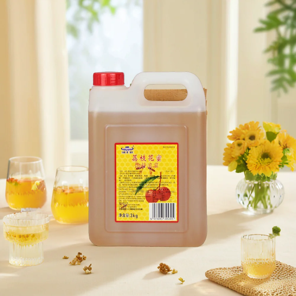 Factory Wholesale Export Raw Material Natural Honey Euphoria Longan Nectar Concentrate Flavor Syrup