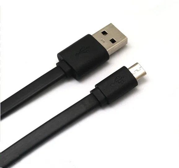 Оптовая продажа, рекламный высококачественный гибкий плоский кабель micro usb для зарядки