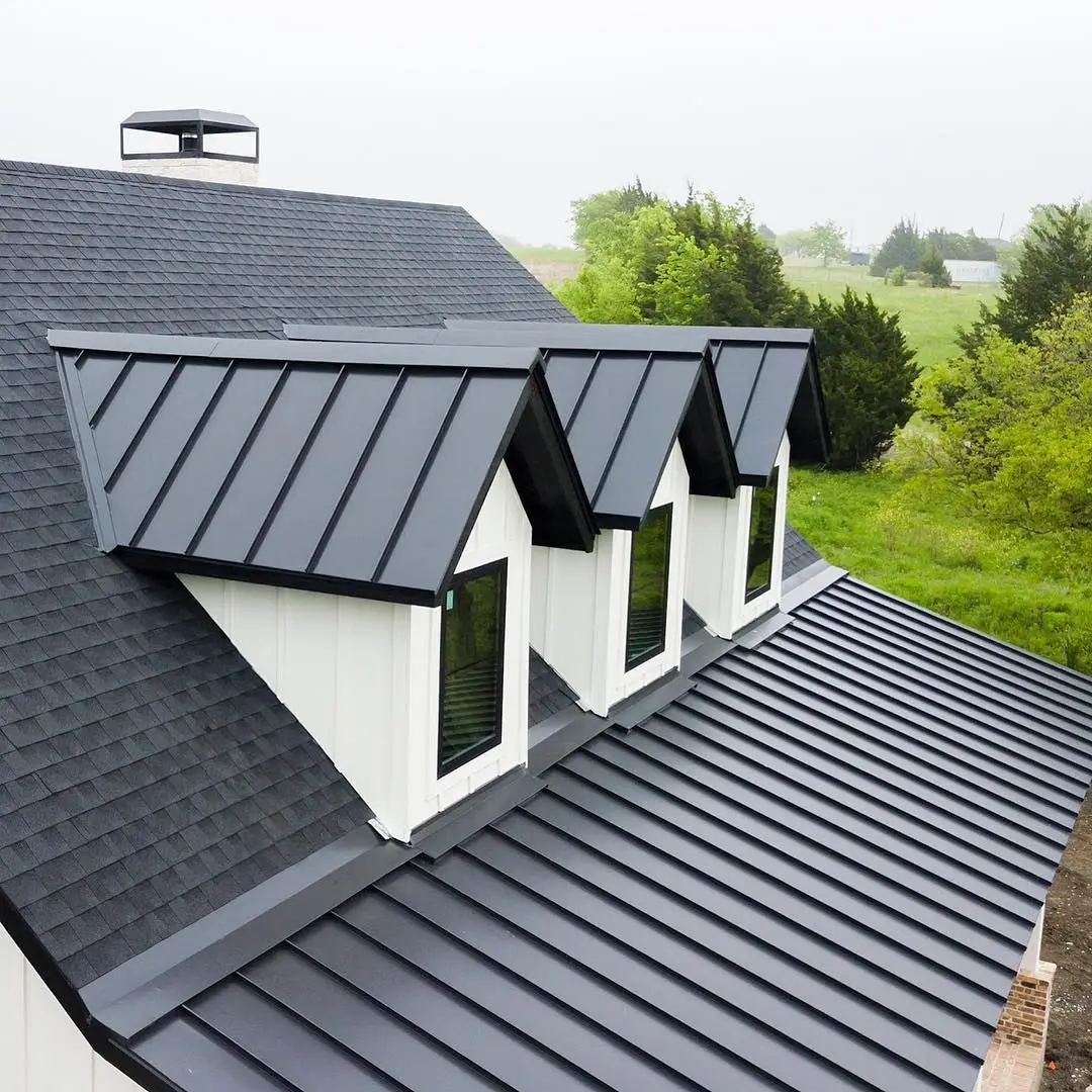 PPGI Standing Seam Metal Panels Galvanized Corrugated Steel Plate Corrugated Roofing Sheet