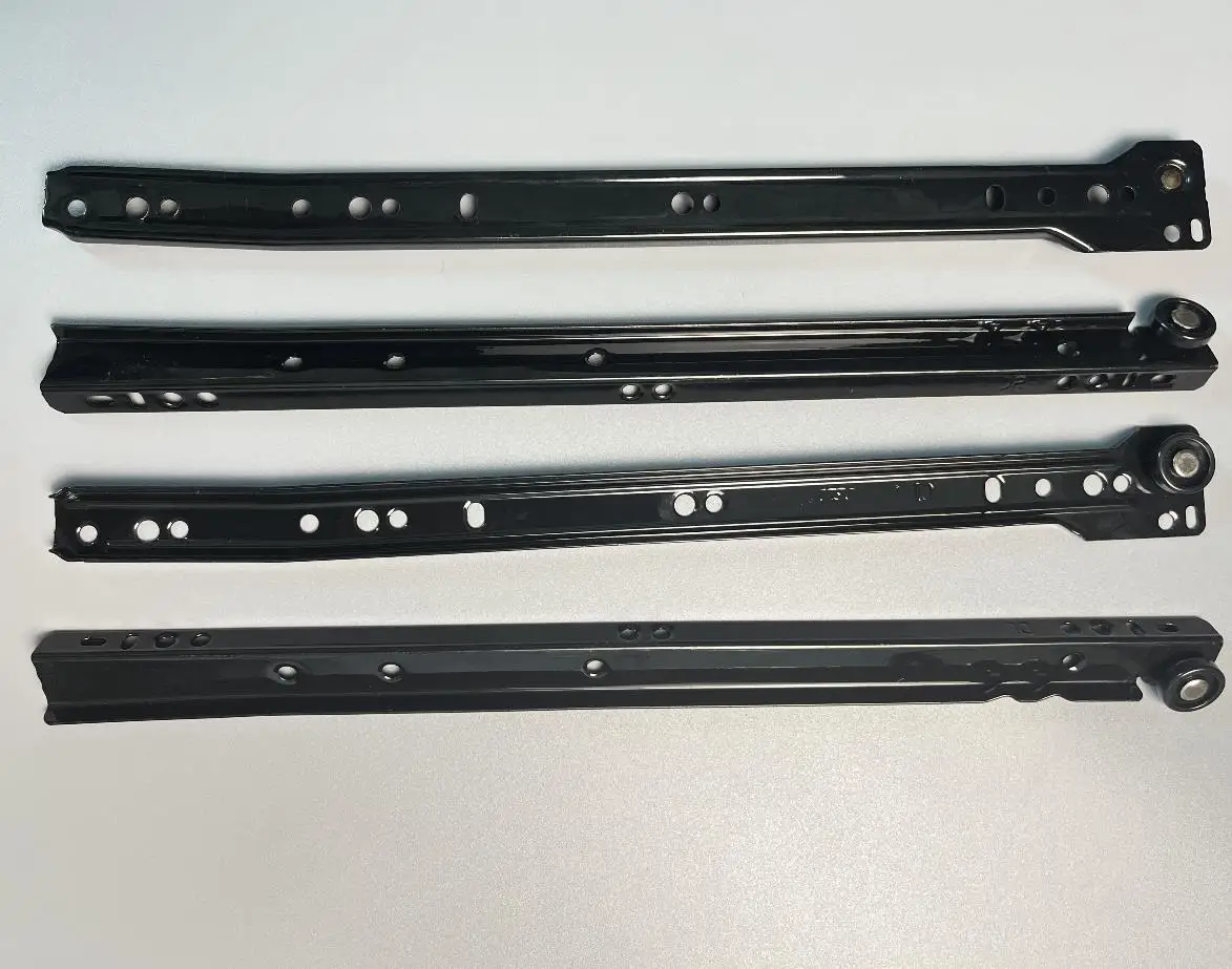 Thickening Computer Table Clothing Cabinets Keyboard Roller Pulley Furniture Drawer Track Slides Two Cabinet Rails