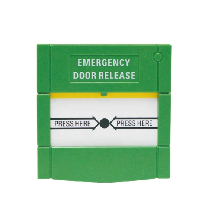 DC12V Resettable Green Glass Break Emergency Exit Push Button