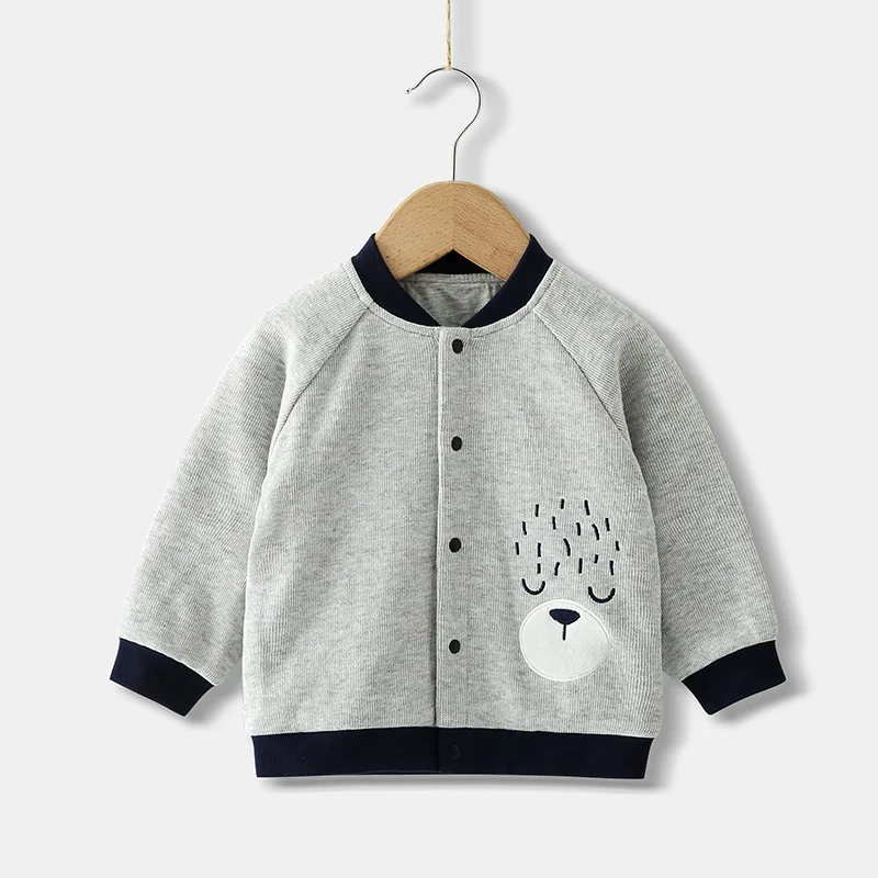 
Wholesale Winter Fashion Embroidery Baby Clothes Baseball Jacket 