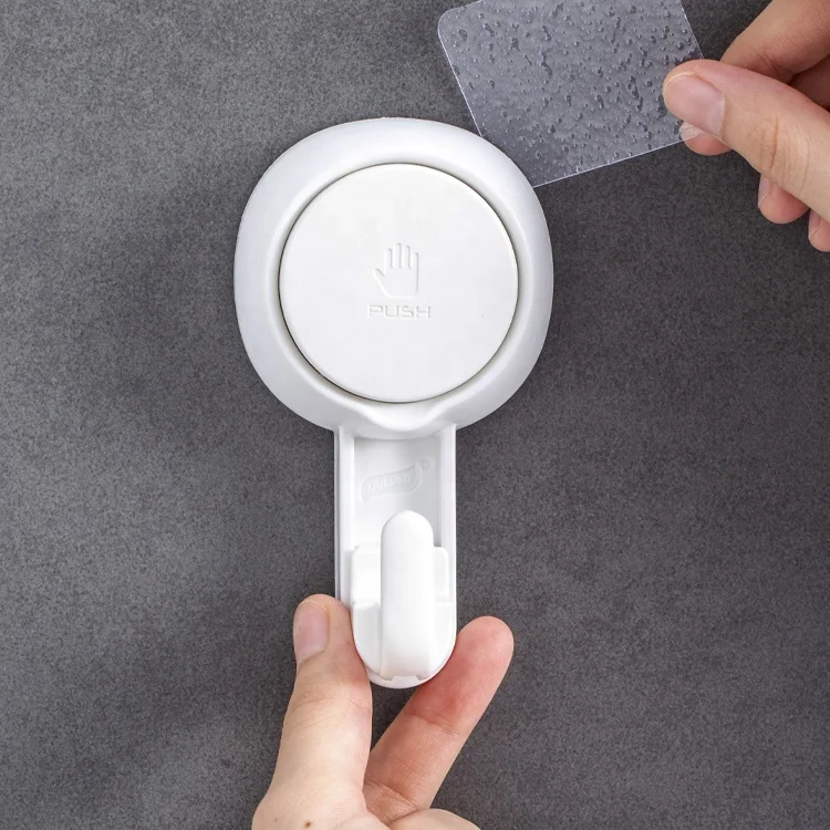 2 PACK Heavy Vacuum Strong Suction Cup Hooks Powerful Duty Vacuum Suction Cup Hooks Shower Holder For Kitchen and Towel