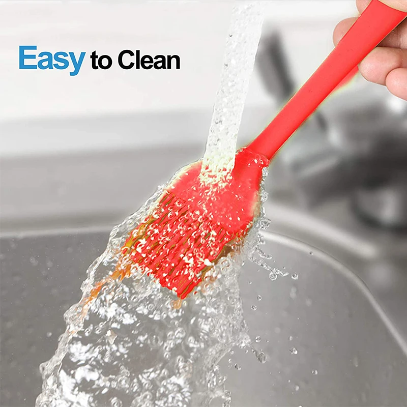 10 Inch Heat Resistant Basting Pastry Brush Food Grade Kitchen Silicone Baking Oil Brush