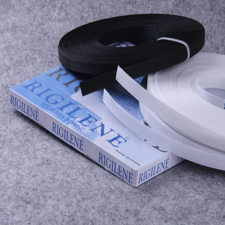 Швейные аксессуары Wedtex, белый, черный, 8 мм, 10 мм, 12 мм, полиэстер, ригилен, для шитья, для свадебного платья