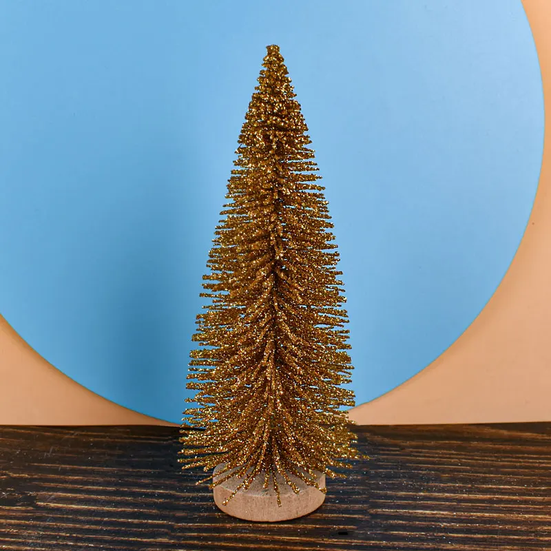 Wholesale Christmas Party Decorations DIY Pine Needle Tree Desk Mini Christmas Tree Decorations