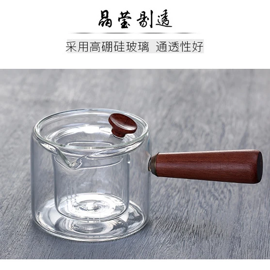 
Eco-friendly clear Customized glass teapot with borosilicate glass 