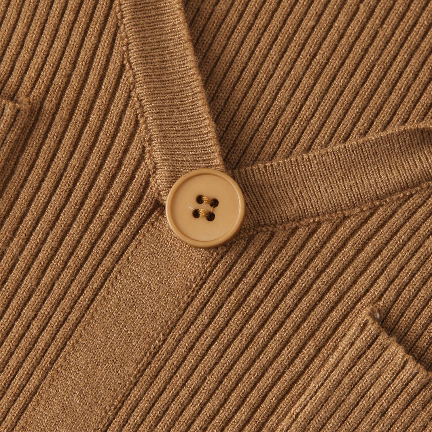 Custom Dress Manufacturer Women V Neck Long Sleeve Bodycon Sweater Dress Button Up Tie Waist Ribbed Knit Midi Shirt Dress