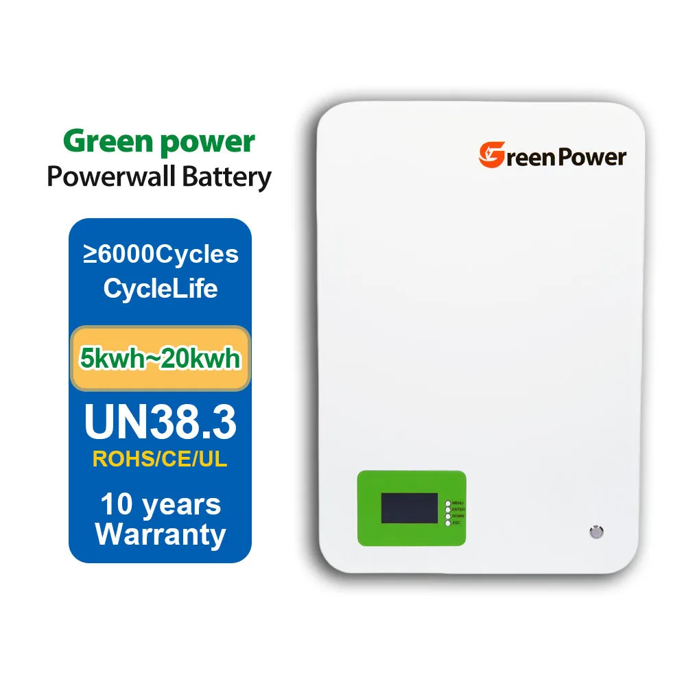 EU Stock LiFePo4 Battery EMS 10kw 15kw 48V 51.2v 100Ah 200Ah 314ah Home Power Wall-Mounted Lithium Ion Battery