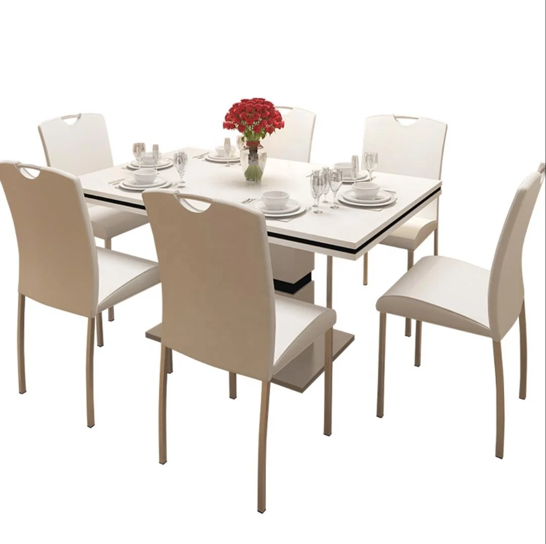 
 Дизайн современный обеденный стол набор столовая мебель стол и стулья для столовой  