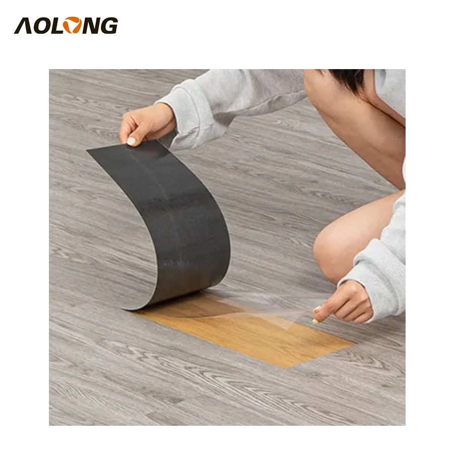 AOLONG Commercial Kitchen Flooring Vinyl Marble Self-adhesive Waterproof And Stain Resistant PVC Tile Flooring