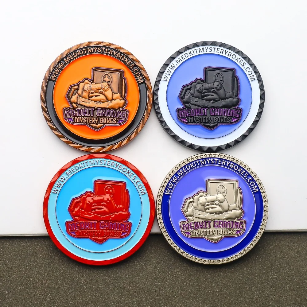 AA Gold Metal Commemorative Coin Collection Three-Dimensional Handicraft Small Gifts Metal Crafts Product