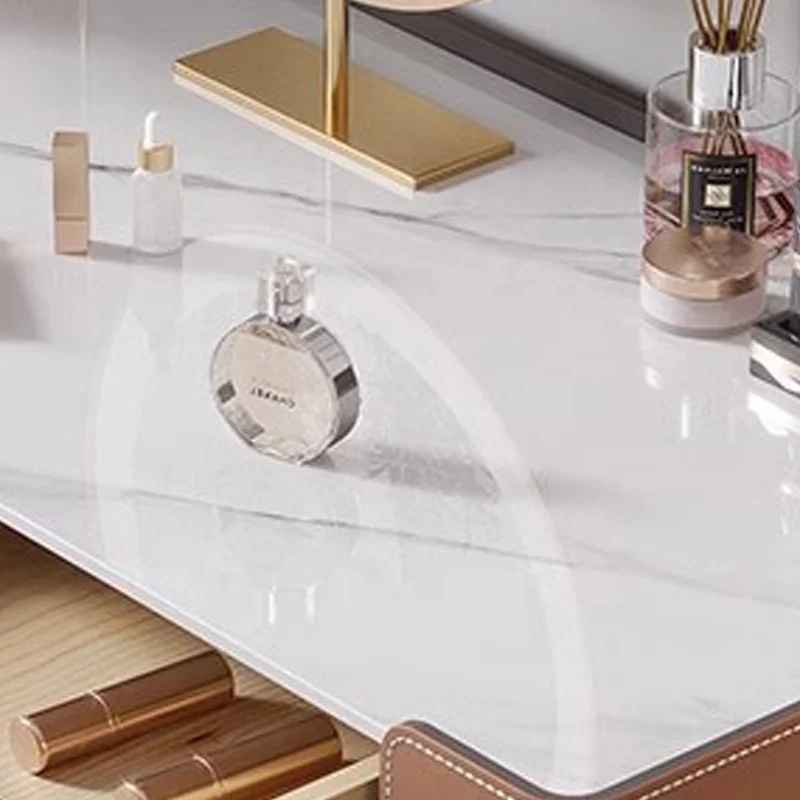 Modern Luxury High Grade Bedroom Dresser Villa rock plate top Makeup Table