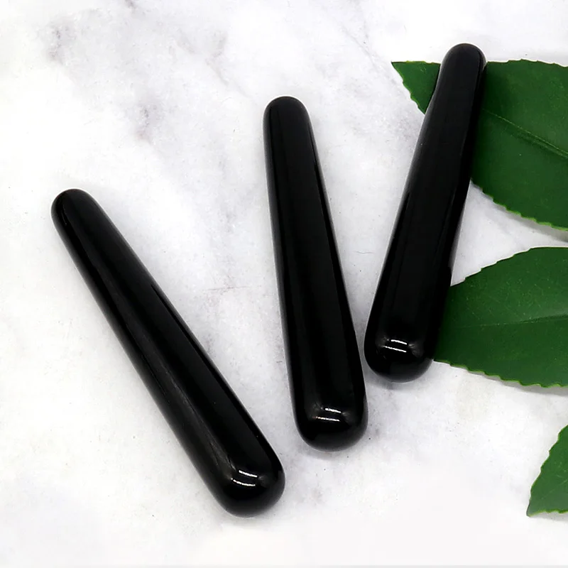 
Obsidian massager massage stick guasha point massage gua sha tool 