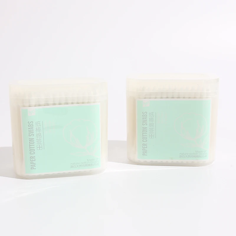 Оптовая продажа с завода, 200 матовые бумажные ватные палочки