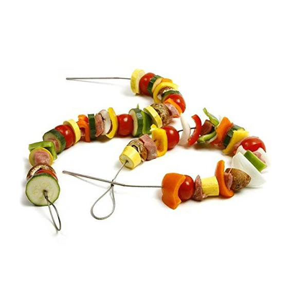 304 Stainless Steel Flexible Wire Grilling Skewer