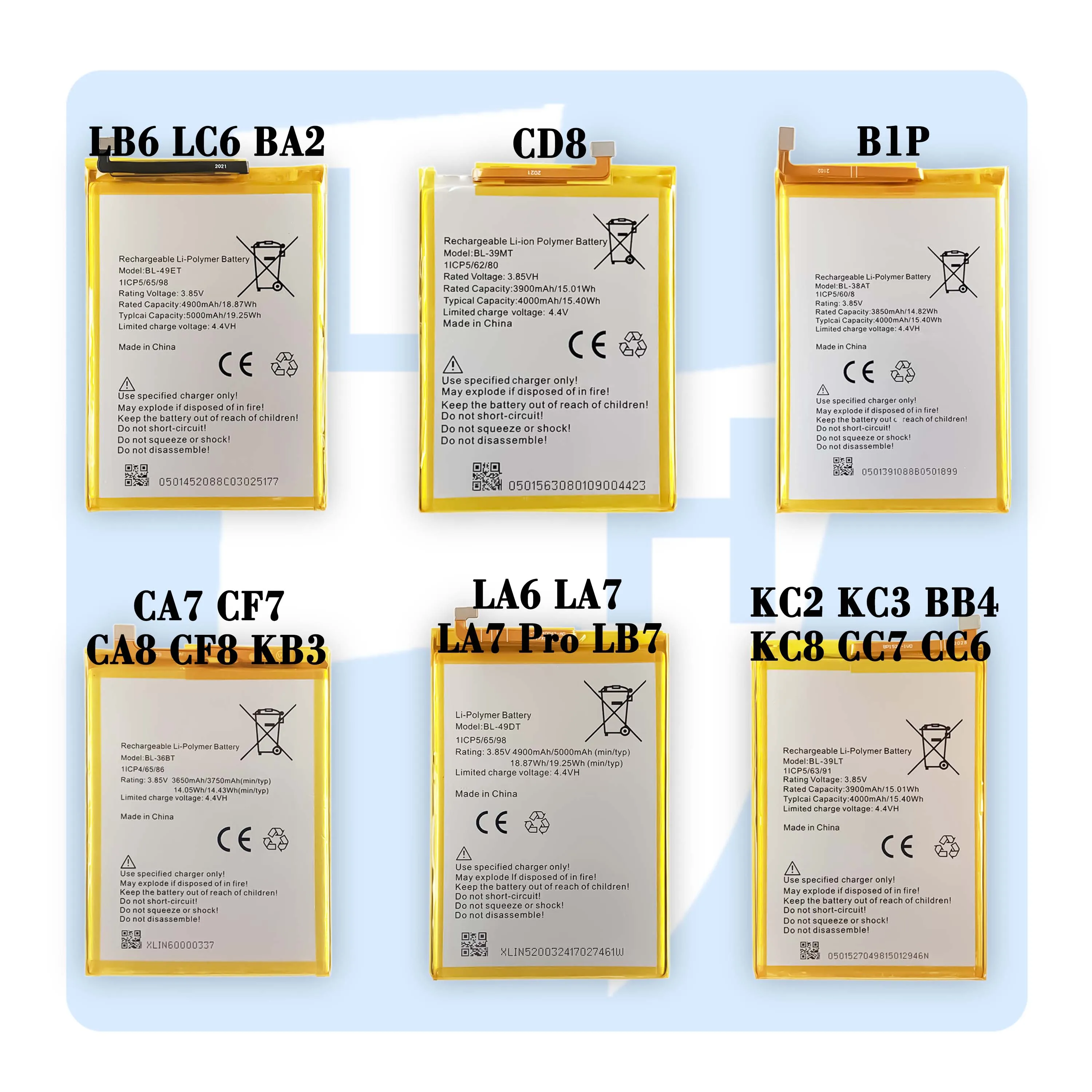 Аккумуляторная батарея OEM W4 WX4 W5 K7 K8 Lite WX5 J8 L5 L7 L8 Plus L9 i7 F1 F2 для мобильного телефона Tecno i5 Pro