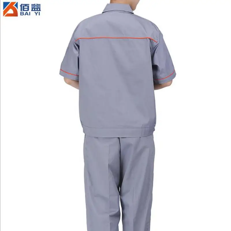 Spring Breathable Anti-static short Sleeve Work Clothes