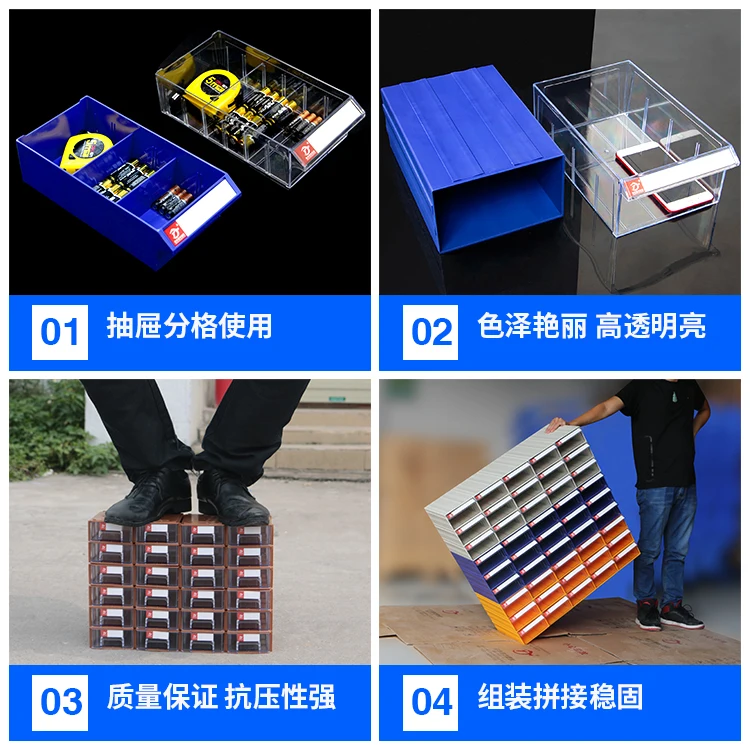 Пластиковые ящики с большими ящиками для хранения/хранения