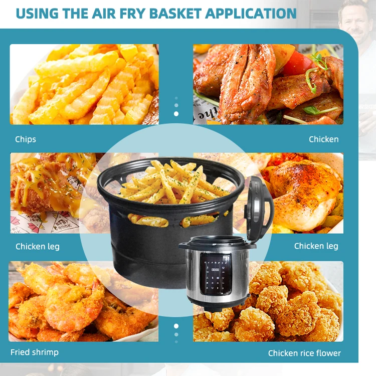 Good Price Big Capacity Stainless Steel Lid Smart Automatic Electric High Pressure Multicooker Air Fryer