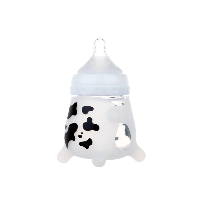 High Quality Nuk Natural Nursering Full Storage Wide Neck Baby Glass Feeding Milk Bottle